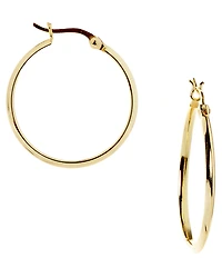 Argento Vivo Polished Hoop Earrings