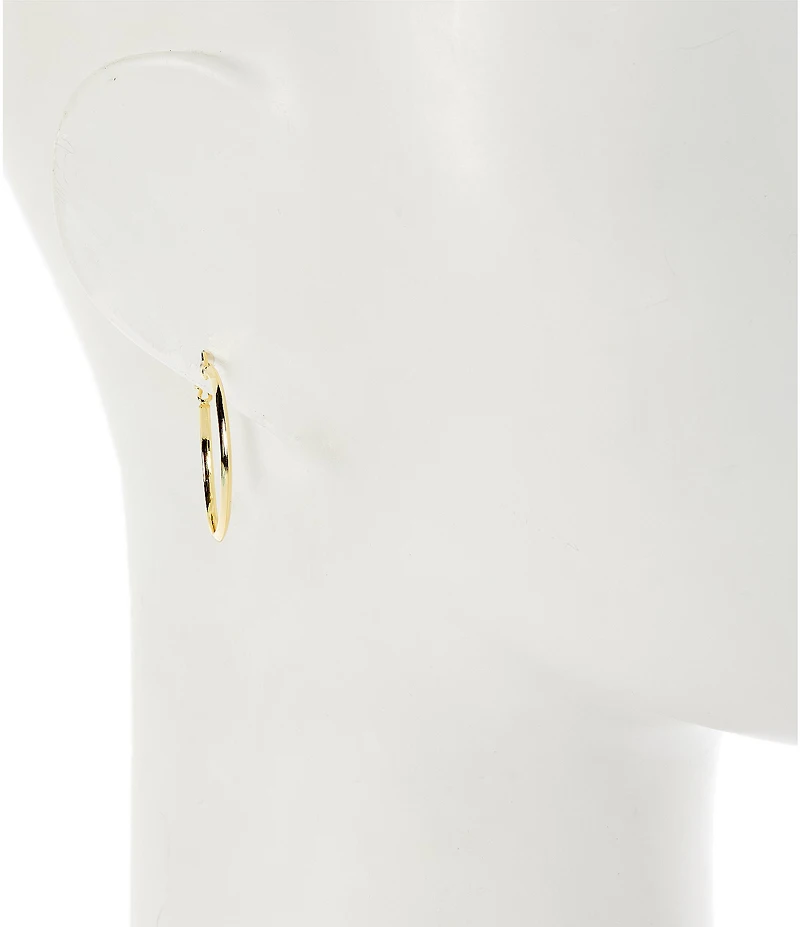 Argento Vivo Polished Hoop Earrings