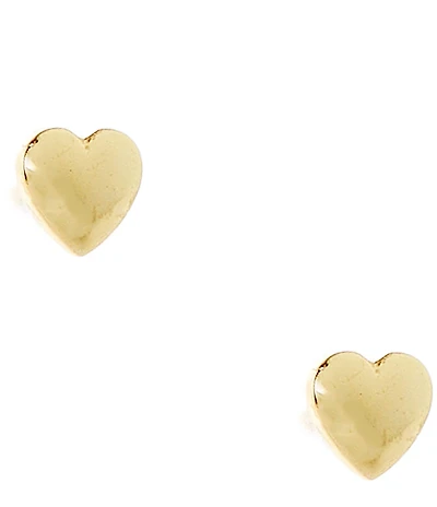 Argento Vivo Puffy Heart Stud Earrings