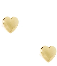 Argento Vivo Puffy Heart Stud Earrings