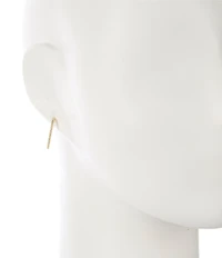 Argento Vivo Rope Textured Oblong Hoop Earrings