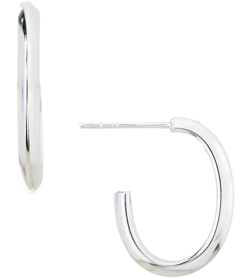 Argento Vivo Small Crescent Hoop Earrings