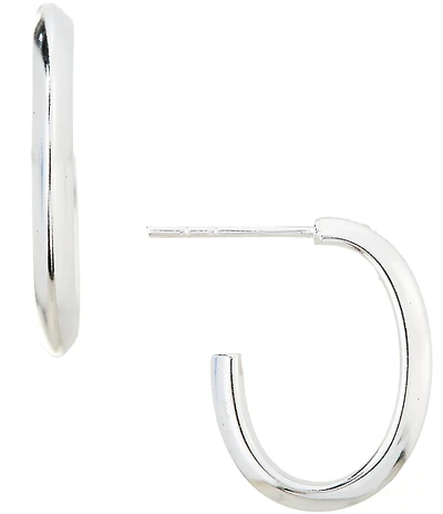 Argento Vivo Small Crescent Hoop Earrings