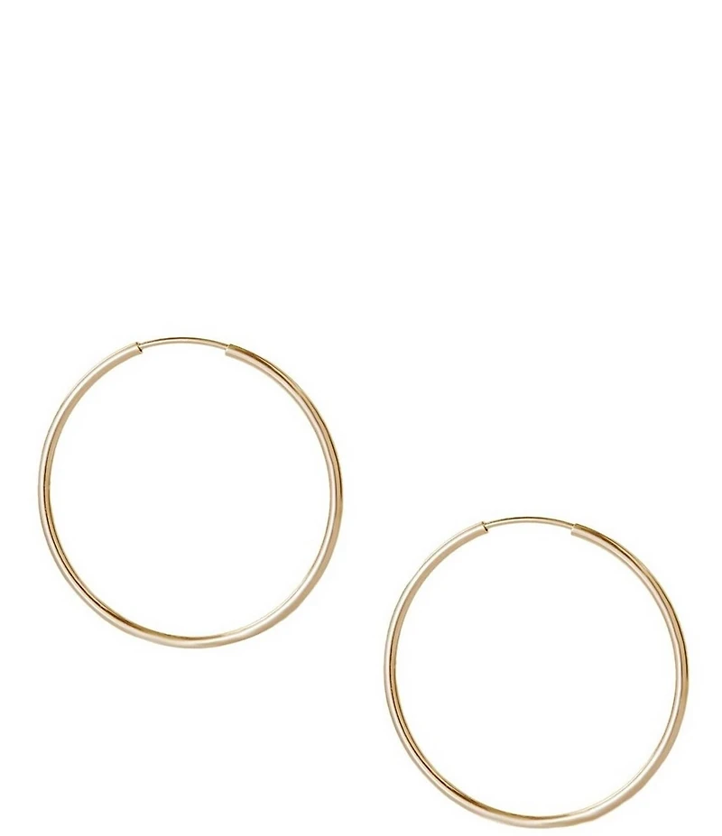 Argento Vivo Small Endless Sterling Silver Hoop Earrings