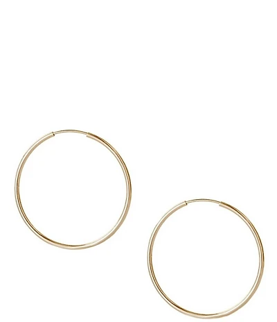 Argento Vivo Small Endless Sterling Silver Hoop Earrings