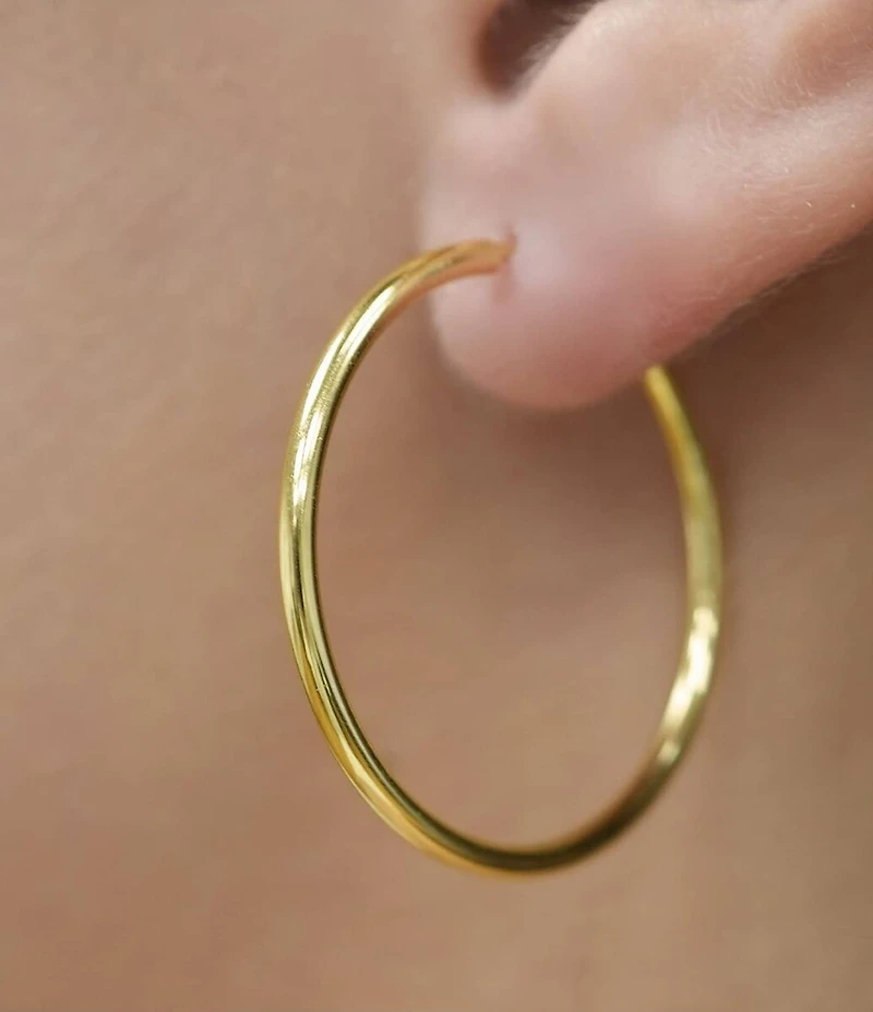 Argento Vivo Small Endless Sterling Silver Hoop Earrings