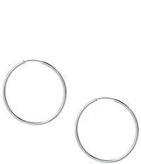 Argento Vivo Small Endless Sterling Silver Hoop Earrings