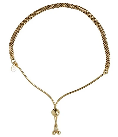 Argento Vivo Sterling Silver Mesh Slider Adjustable Bracelet