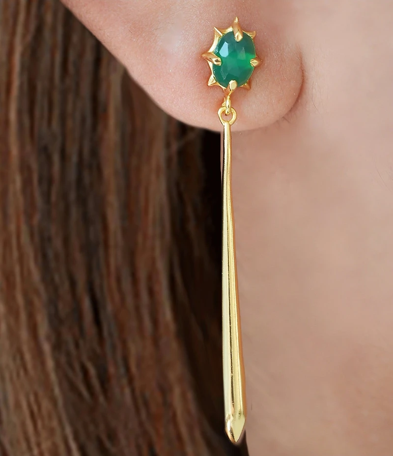 Argento Vivo Stone Linear Earrings