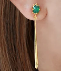 Argento Vivo Stone Linear Earrings