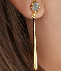 Argento Vivo Stone Linear Earrings