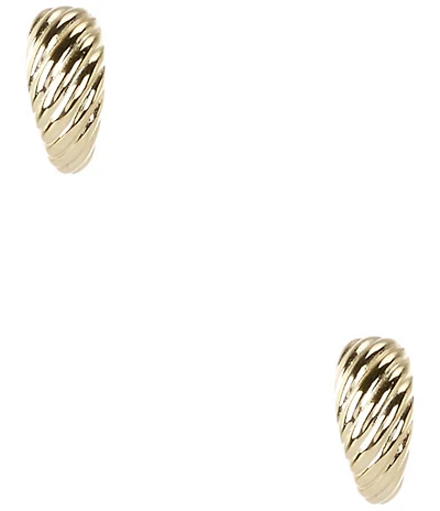 Argento Vivo Textured Teardrop Puffy Drop Earrings