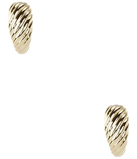 Argento Vivo Textured Teardrop Puffy Drop Earrings