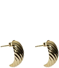 Argento Vivo Textured Teardrop Puffy Drop Earrings
