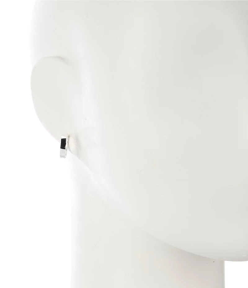 Argento Vivo Thick Hoop Earrings