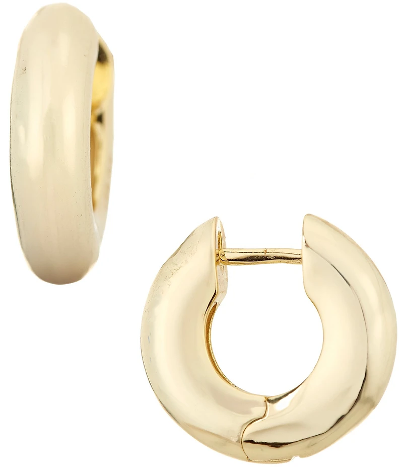 Argento Vivo Thick Huggie Hoop Earrings