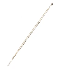 Argento Vivo Triple Chain Line Bracelet