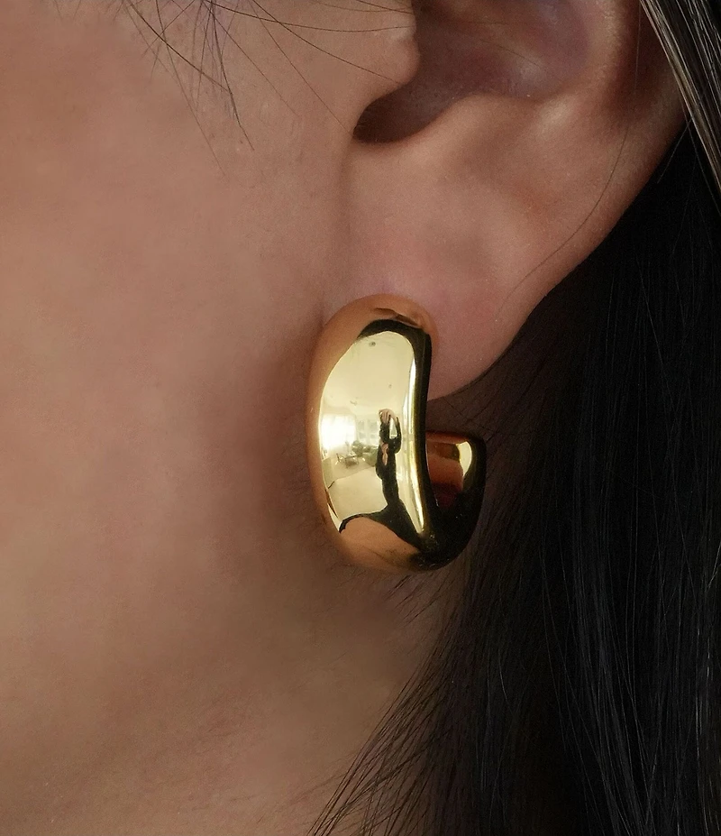 Argento Vivo Tube Hoop Earrings