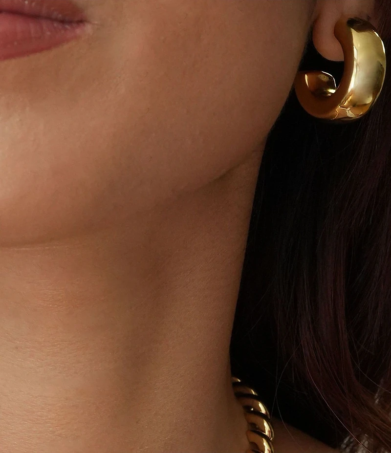 Argento Vivo Tube Hoop Earrings