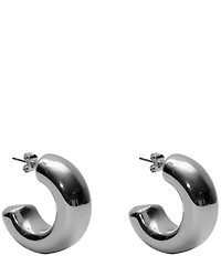 Argento Vivo Tube Hoop Earrings