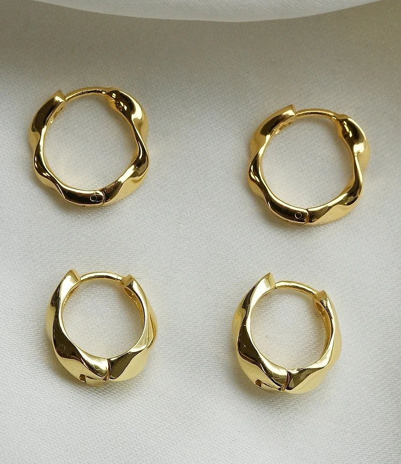 Argento Vivo Twisted Hoop Earring Set