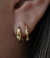 Argento Vivo Twisted Hoop Earring Set