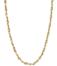 Argento Vivo Two Tone Interlock Twisted Chain Necklace