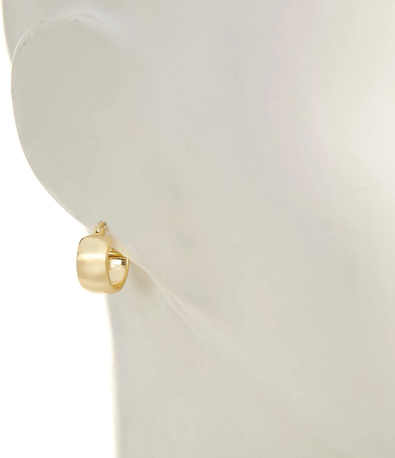Argento Vivo Wide Polished Hoop Earrings