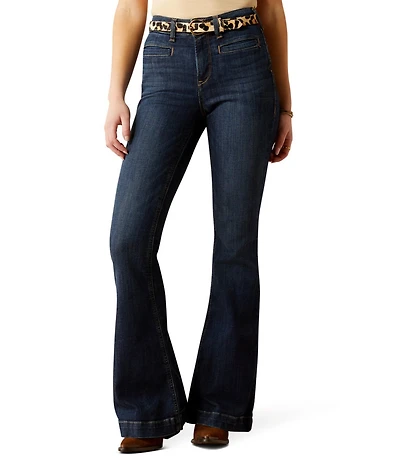 Ariat Alexa Stretch Denim Slim Fit High-Rise Flare Jeans