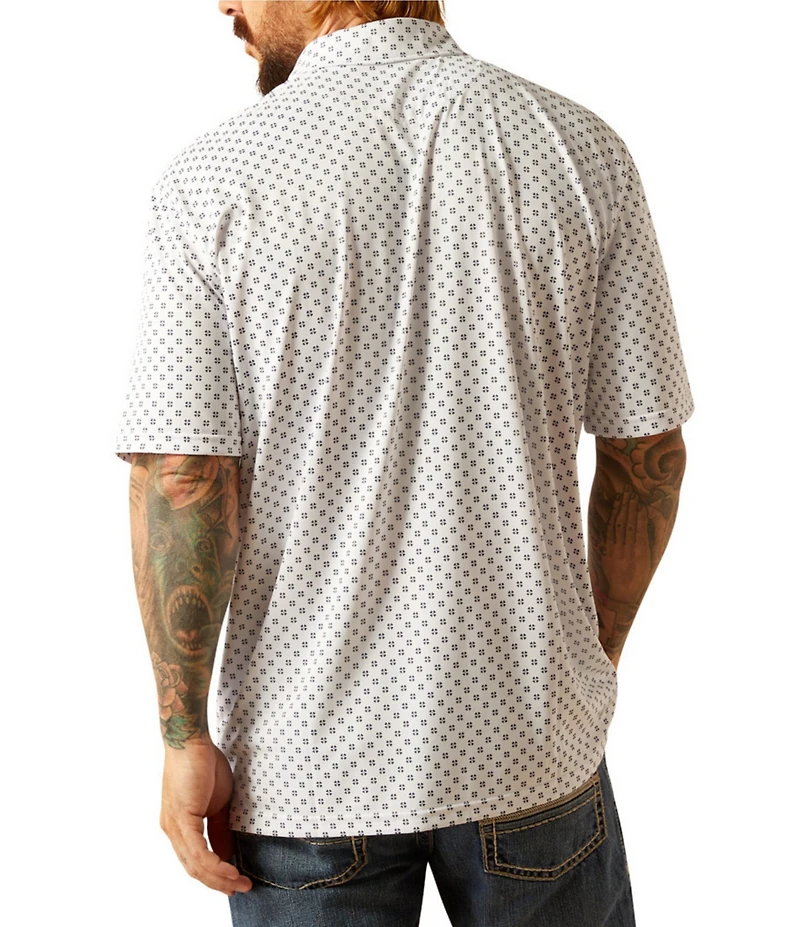 Ariat Allover Printed Short Sleeve Polo Shirt