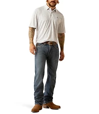 Ariat Allover Printed Short Sleeve Polo Shirt