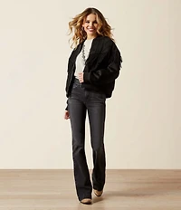 Ariat Arctica Mixed Media Cable Knit Fringe Bomber Jacket