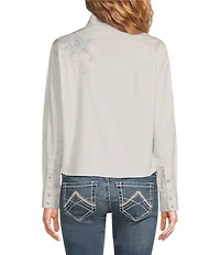 Ariat Ashville Western Embroidered Point Collar Long Sleeve Pearl Snap Shirt