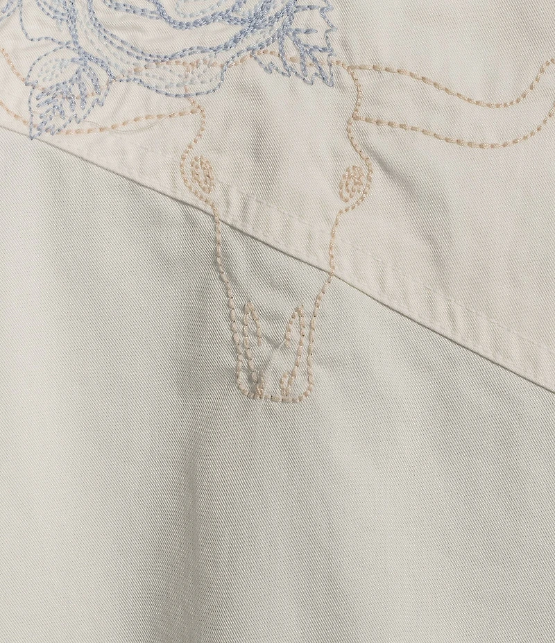Ariat Ashville Western Embroidered Point Collar Long Sleeve Pearl Snap Shirt
