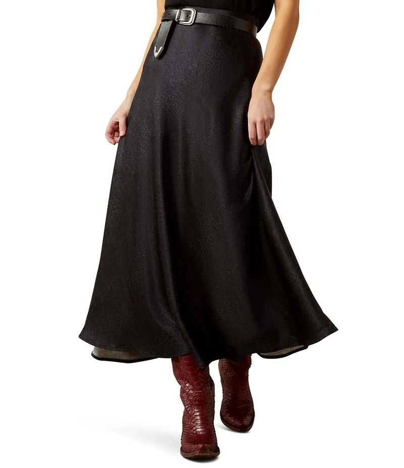 Ariat Athena Subtle Python Print Bias Cut Slip Skirt