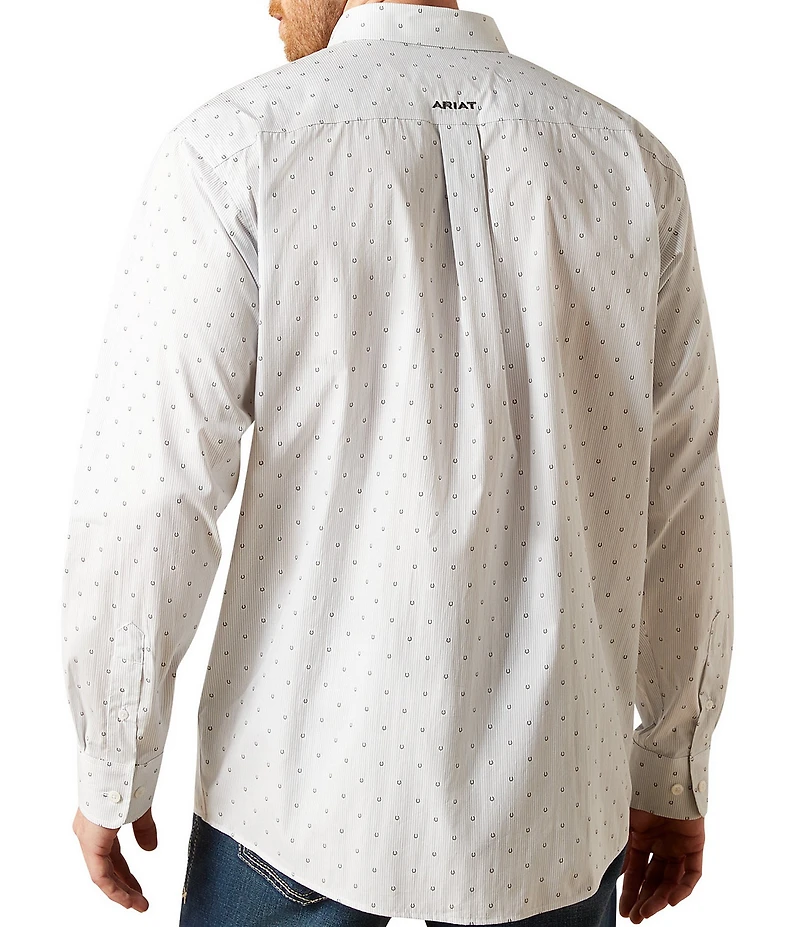 Ariat Avery Classic Fit Wrinkle Free Printed Long Sleeve Woven Shirt