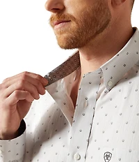 Ariat Avery Classic Fit Wrinkle Free Printed Long Sleeve Woven Shirt