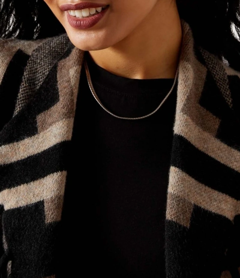 Ariat Barrel Shawl Collar Long Sleeve Fringe Sweater Coat