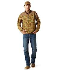 Ariat Basis Long Sleeve Camouflage/Solid 1/4 Zip Sweater