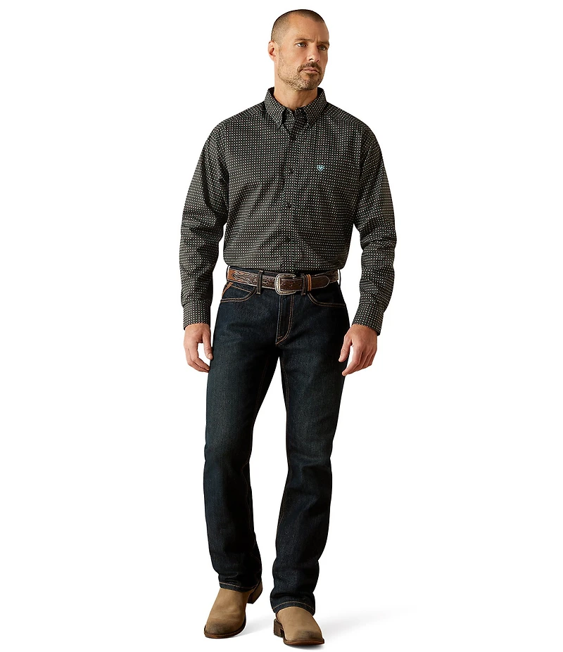 Ariat Belmont Classic Fit Long Sleeve Printed Woven Shirt