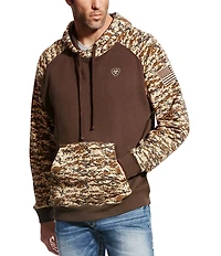 Ariat® Big & Tall Patriot Camo Print Hoodie