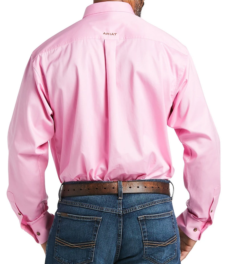 Ariat Big & Tall Solid Twill Long-Sleeve Woven Shirt