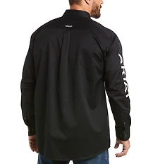 Ariat Big & Tall Team Logo Twill Long-Sleeve Woven Shirt