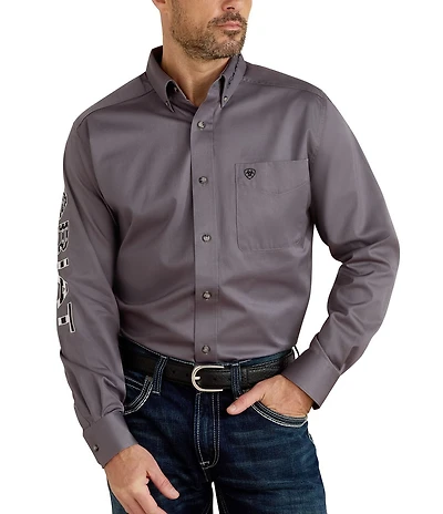 Ariat Big & Tall Team Logo Twill Long Sleeve Woven Shirt