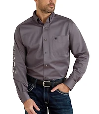Ariat Big & Tall Team Logo Twill Long Sleeve Woven Shirt