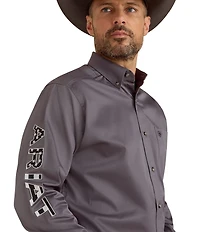 Ariat Big & Tall Team Logo Twill Long Sleeve Woven Shirt