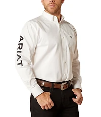 Ariat Big & Tall Team Logo Twill Long Sleeve Woven Shirt