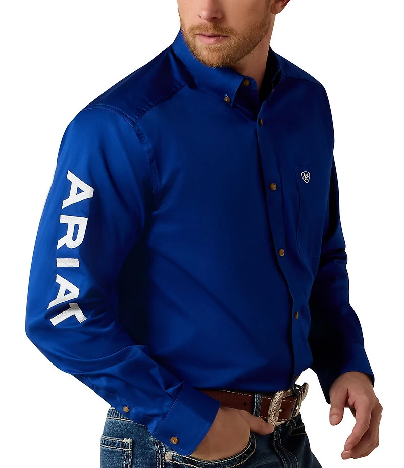 Ariat Big & Tall Team Logo Twill Long Sleeve Woven Shirt