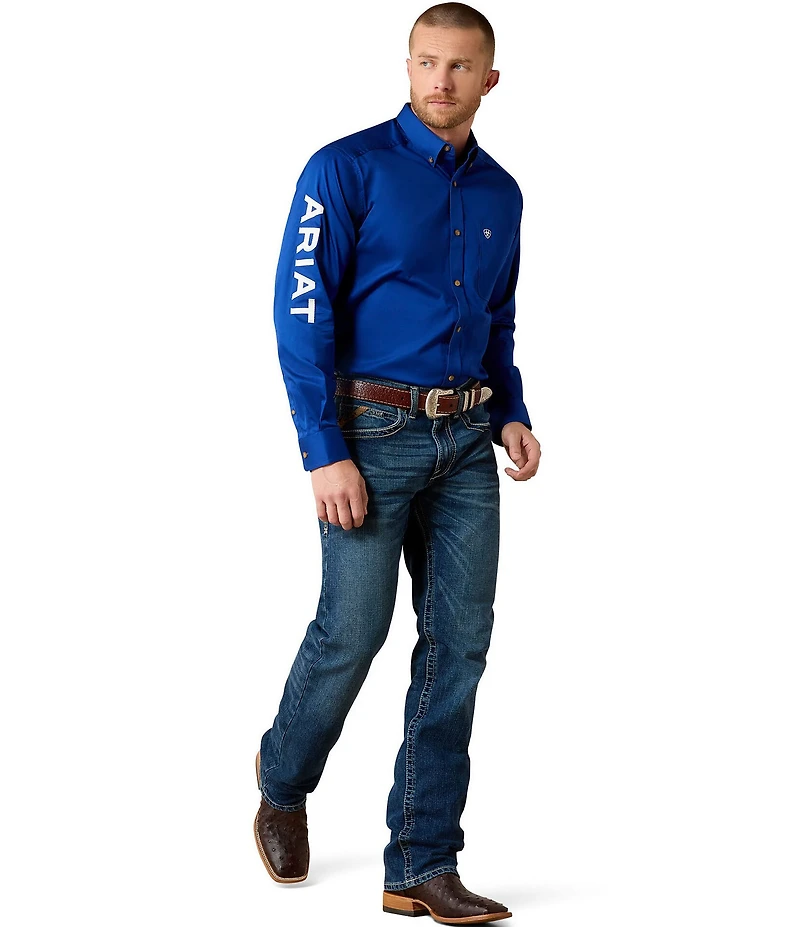 Ariat Big & Tall Team Logo Twill Long Sleeve Woven Shirt