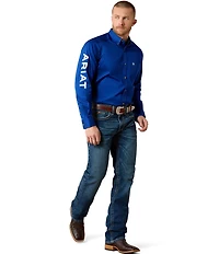 Ariat Big & Tall Team Logo Twill Long Sleeve Woven Shirt